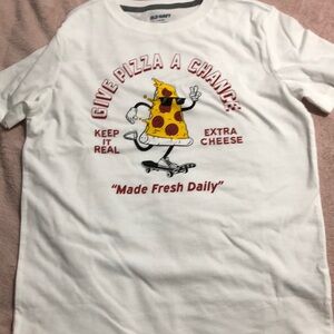 NWOT Boys Old Navy Give Pizza A Chance T-Shirt